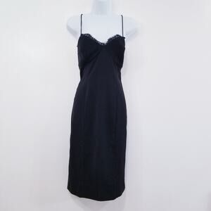 Express Lace Neckline Cocktail Dress